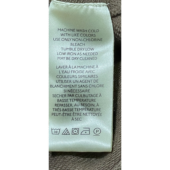 Free People Marty Smocked Sweatshirt Hooded Tunic Mini Dress Brown Bear Size Sm - Picture 11 of 12